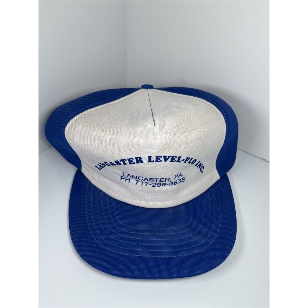 Vintage Lancaster Level-Flo Inc Snapback Trucker Hat Cap Pennsylvania Full Foam - Picture 3 of 9